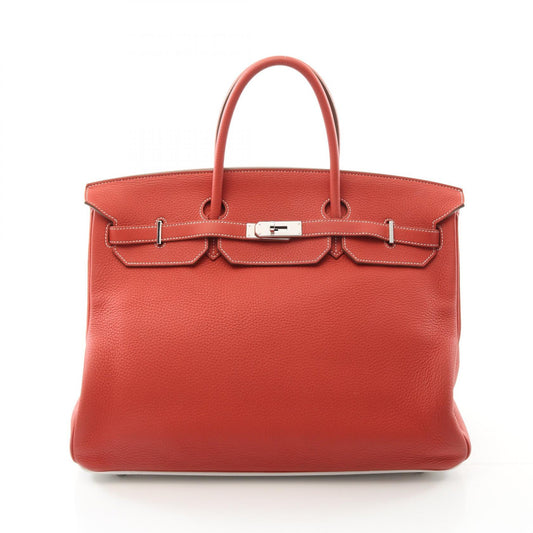 Hermes Birkin 40 Handbag Red/White