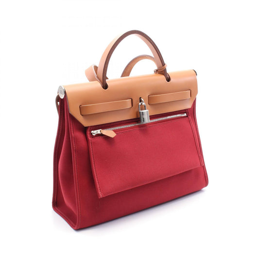 Hermes Aile Bag Zip PM Rouge Kazak Leather Handbag
