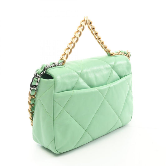 Chanel 19 Matelasse Lambskin Shoulder Bag Green