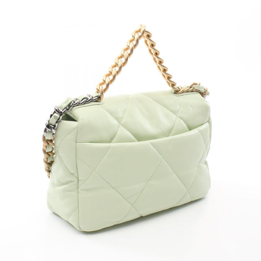 Chanel 19 Matelasse Lambskin Shoulder Bag Green