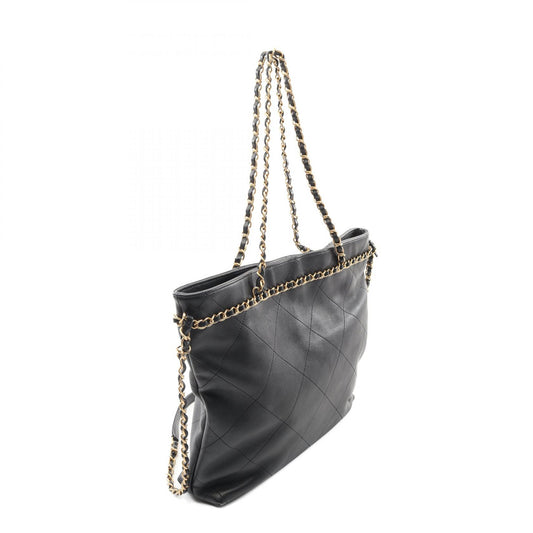 Chanel Coco Mark Leather Tote Bag AS2491