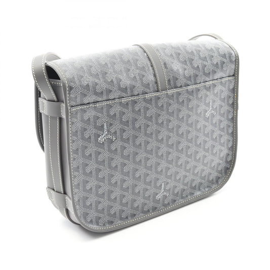 Goyard Belvedere MM Shoulder Bag PVC Canvas Leather