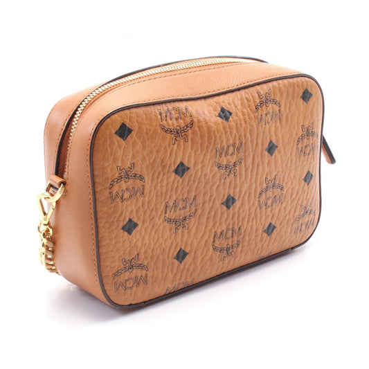 MCM Visetos Leather Camera Shoulder Bag