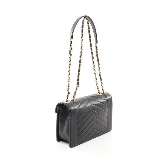 Chanel Chevron V-Stitch Lambskin Shoulder Bag