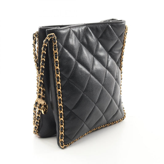 Chanel Small Shopping Bag Caviar Skin Black