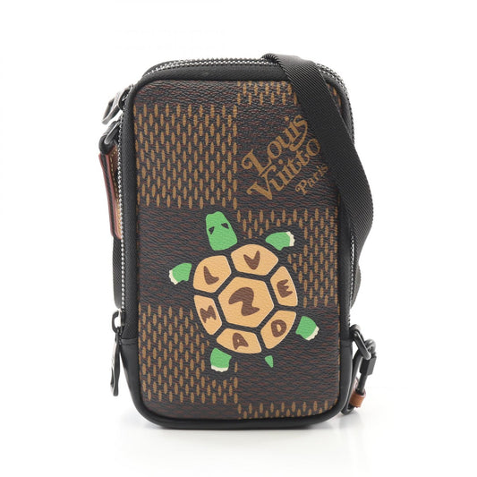 Louis Vuitton Double Phone Pouch Shoulder Bag N40377