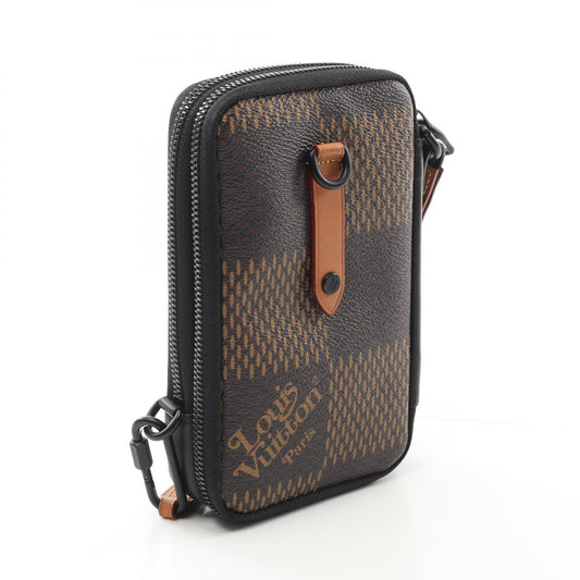 Louis Vuitton Double Phone Pouch Shoulder Bag N40377