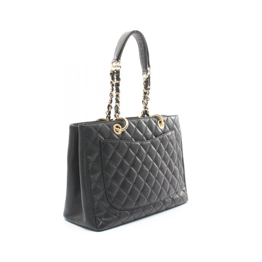Chanel Caviar Skin Grand Shopping Tote Black