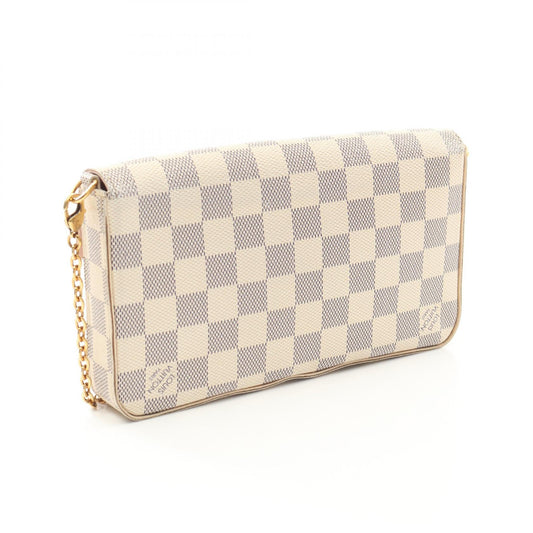 Louis Vuitton Pochette Felicie Damier Azur Bag N63106