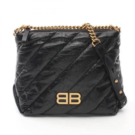 Balenciaga Crush Small Quilted Leather Hobo Bag