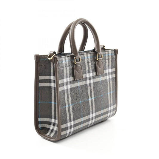 Burberry MN FREYA Tote Bag PVC Canvas Leather