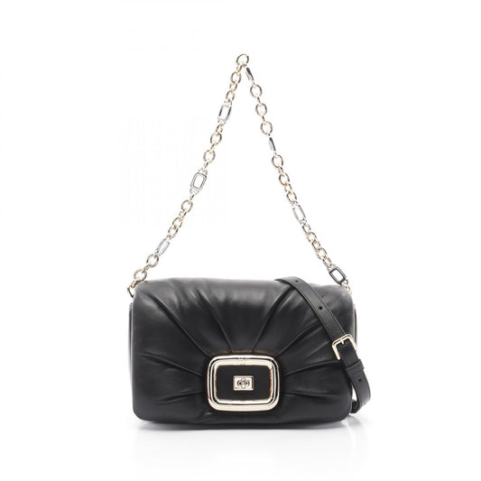 Roger Vivier Viv Shock Leather Shoulder Bag