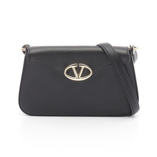 Valentino Garavani V Logo Leather Shoulder Bag