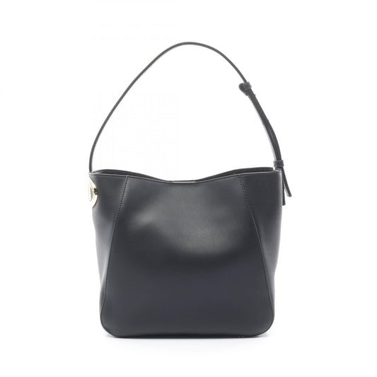 Valentino V Logo Leather Bucket Shoulder Bag