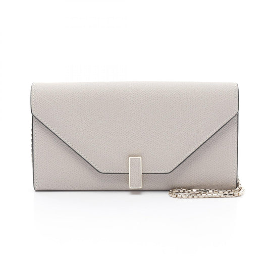 Valextra Iside Leather Shoulder Bag Beige