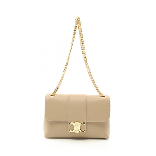 Celine Leather Victoire Medium Shoulder Bag