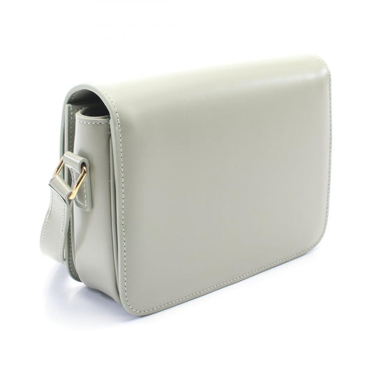 Celine Teen Triomphe Leather Shoulder Bag Green