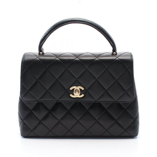 Chanel Lambskin Matelasse Handbag Black