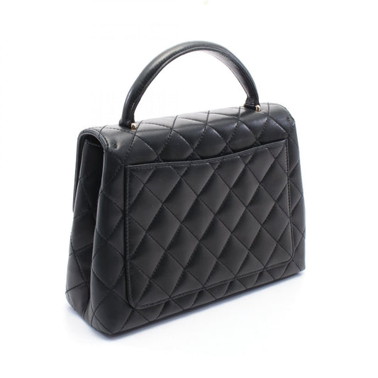 Chanel Lambskin Matelasse Handbag Black