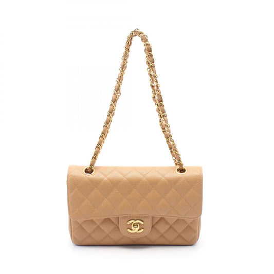 Chanel Matelasse W Flap Shoulder Bag Leather