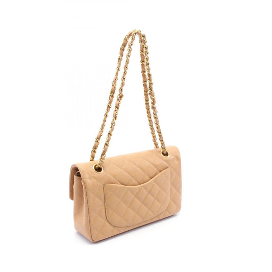 Chanel Matelasse W Flap Shoulder Bag Leather