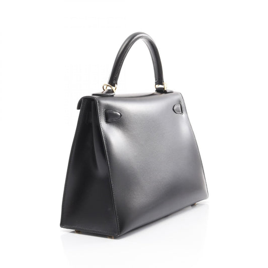 Hermes Kelly 28 Handbag Black Leather