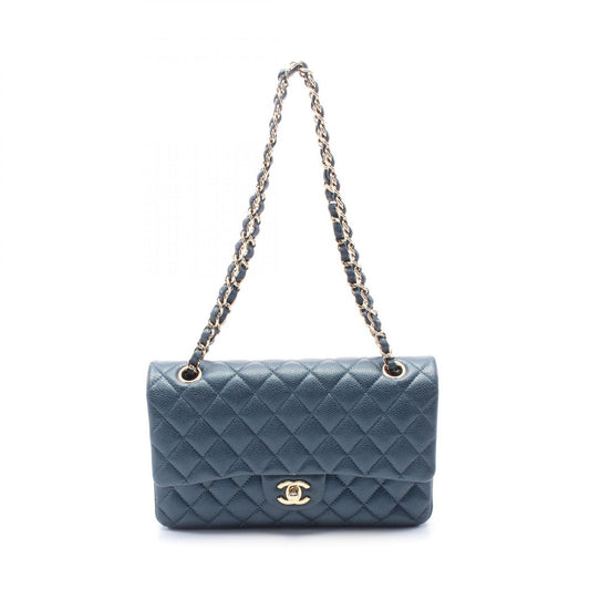Chanel Matelasse W Flap Leather Shoulder Bag