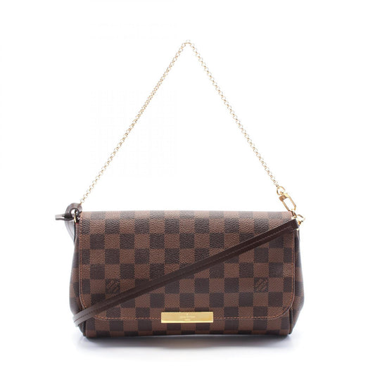 Louis Vuitton Damier Canvas Leather Handbag N41129