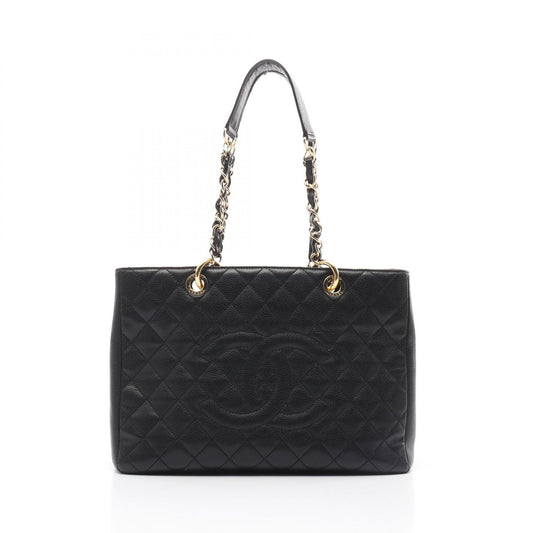 Chanel Matelasse GST Tote Bag Leather Black