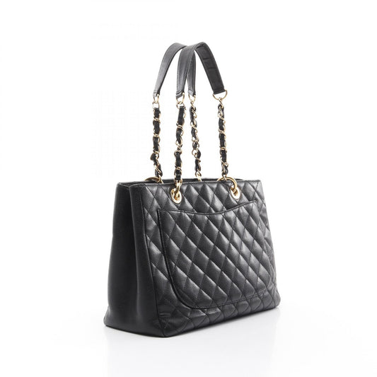 Chanel Matelasse GST Tote Bag Leather Black