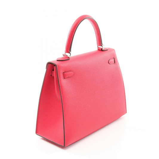 Hermes Kelly 25 Leather Handbag Pink