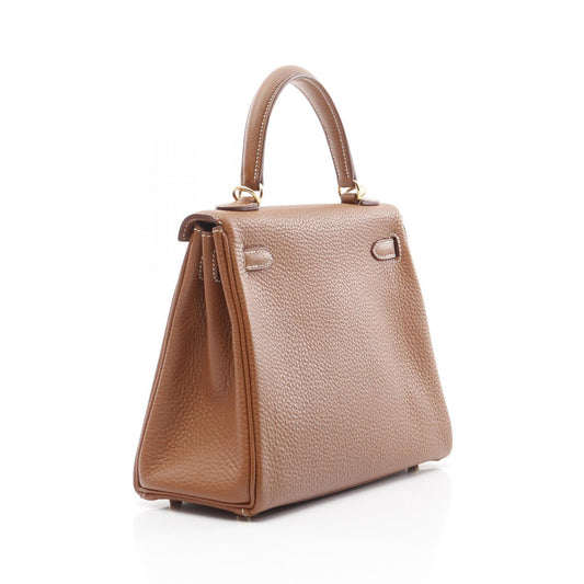 Hermes Kelly 25 Togo Leather Handbag Brown