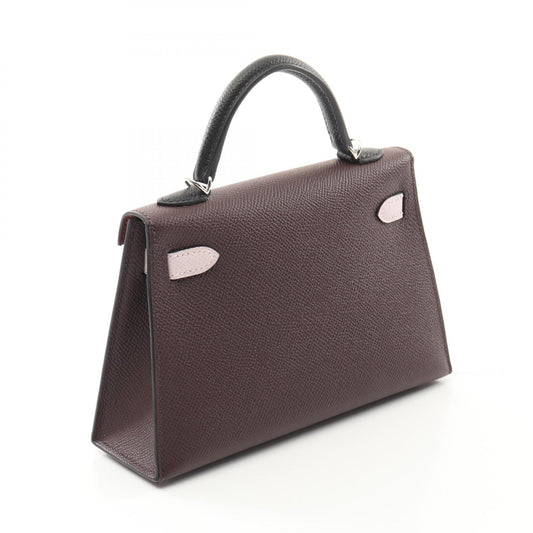 Hermes Mini Kelly 2 Tricolor Leather Handbag