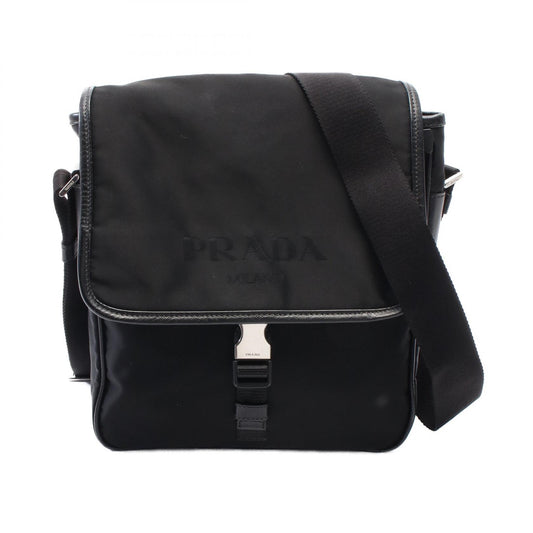 Prada Nylon Leather Shoulder Bag