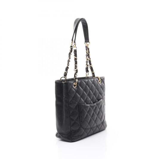 Chanel Matelasse PST Tote Bag Black Caviar