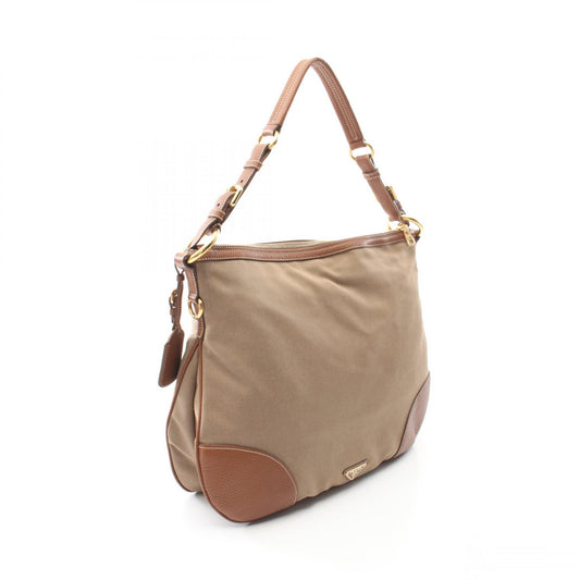 Prada Logo Jacquard Hobo Shoulder Bag