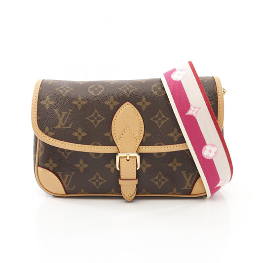 Louis Vuitton Diane NM PM Monogram Fuchsia Shoulder Bag M46049