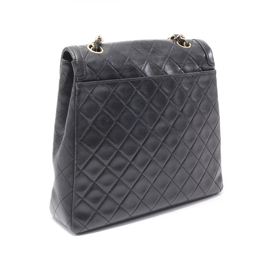 Chanel Lambskin Matelasse Shoulder Bag Black