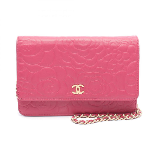 Chanel Camellia Lambskin Shoulder Bag A47421