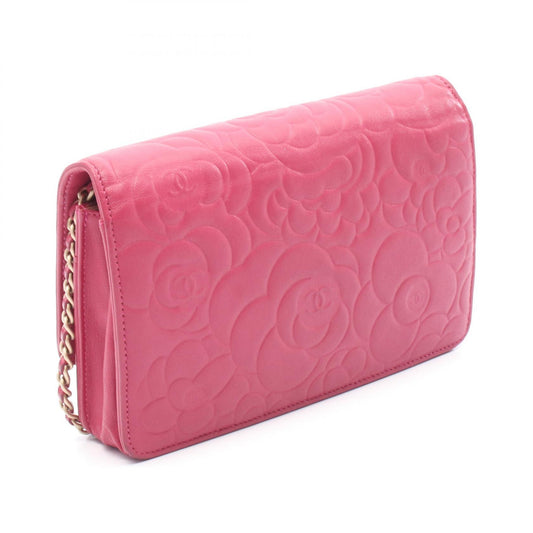 Chanel Camellia Lambskin Shoulder Bag A47421