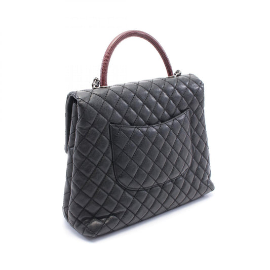 Chanel Matelasse Coco Handle Handbag Exotic Leather
