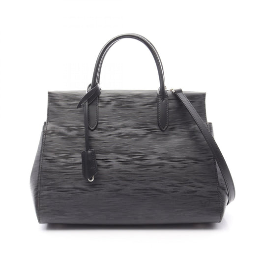 Louis Vuitton Marly MM Epi Noir Leather Handbag