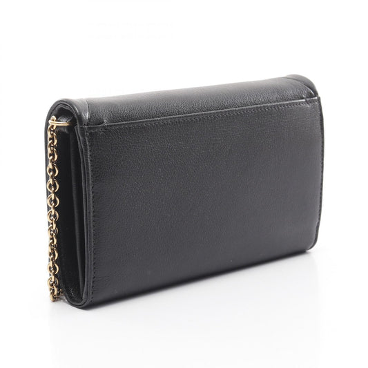 Chloe Spin Leather Flap Wallet Shoulder Bag