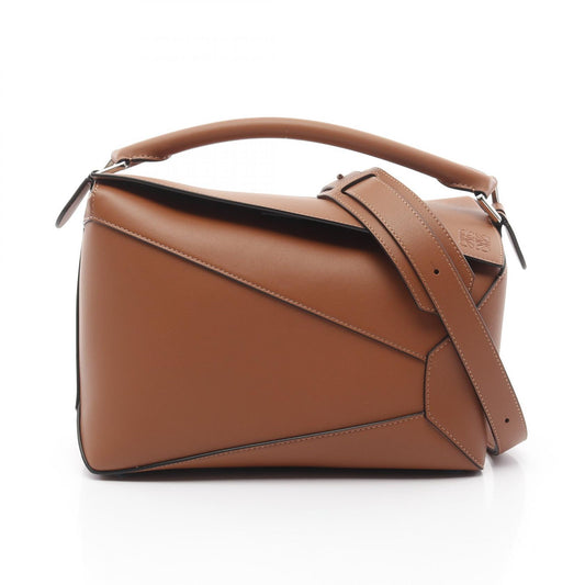 Loewe Leather Puzzle Handbag Brown