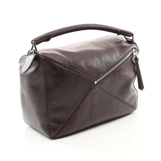 Loewe Leather Puzzle Large Handbag Brown