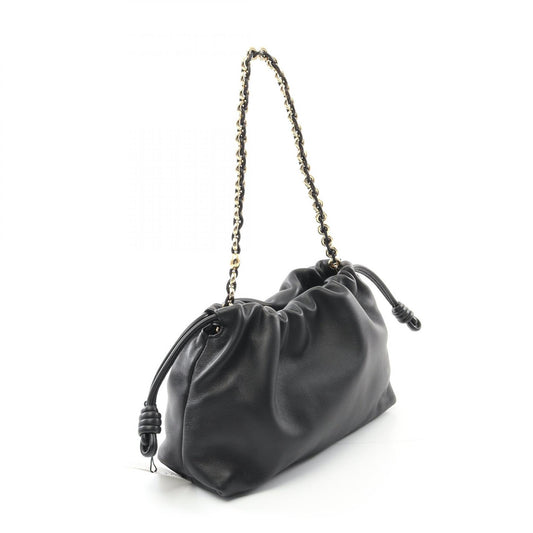 Loewe Flamenco Leather Shoulder Bag Black