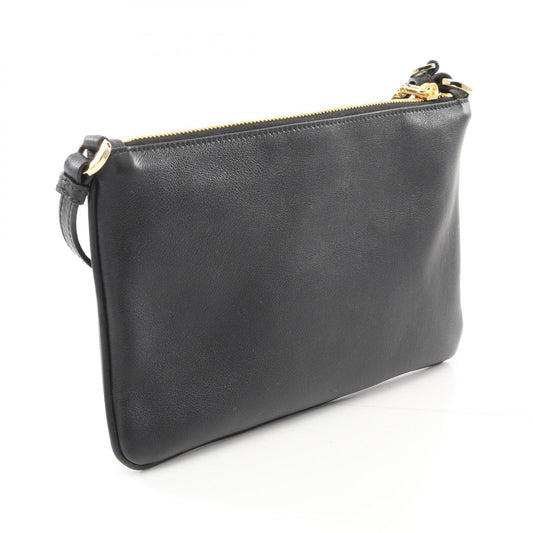 Prada Soft Grain Leather Shoulder Bag