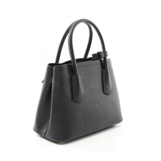Prada Saffiano Cuir Leather Handbag Black