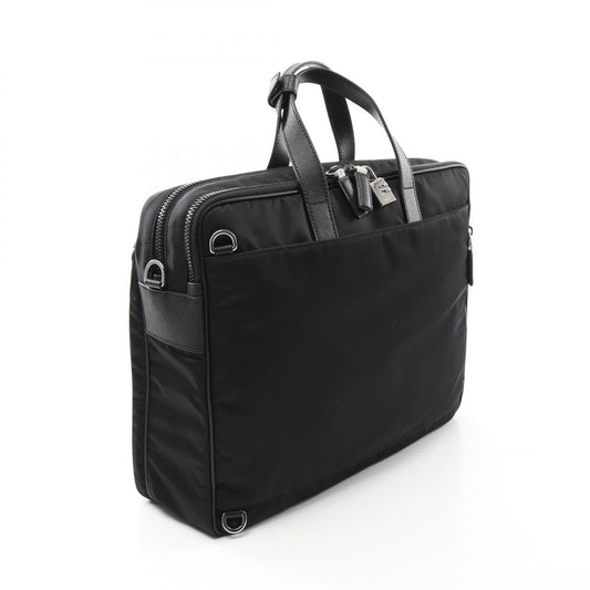 Prada Nylon Saffiano Leather Briefcase