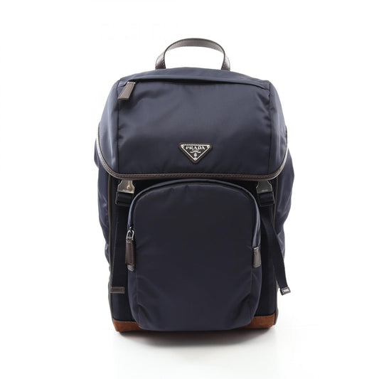 Prada Nylon Suede Backpack 2VZ135384F0C1B